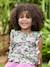 Printed Blouse with Plastron, for Girls sage green - vertbaudet enfant 
