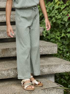-Pantalon fille legging large 