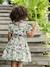 Printed Cotton Gauze Dress for Girls sage green - vertbaudet enfant 