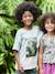 Tie-dye photo print T-shirt for boys sage green - vertbaudet enfant 