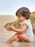 One-Piece Swimsuit, Fastens at Back, for Baby Girls sage green - vertbaudet enfant 