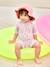 UV-Protection Swimsuit with Integrated Nappy, for Baby Girls coral - vertbaudet enfant 