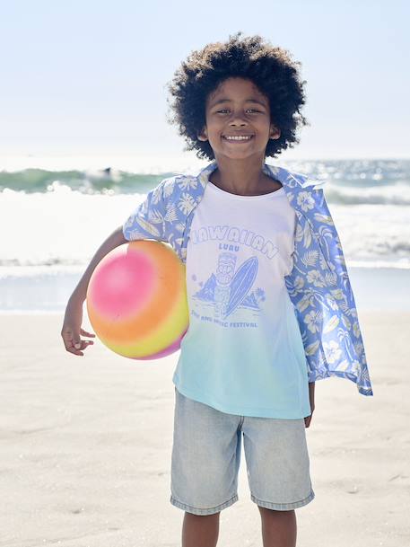 Dip & Dye boys' T-shirt aqua green - vertbaudet enfant 