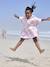 Poncho de bain / plage enfant personnalisable, avec coton recyclé carreaux bleu+lilas+menthe - vertbaudet enfant 