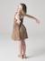 Cotton Gauze Strappy Dress for Girls beige+coral+emerald green - vertbaudet enfant 