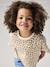 Cropped short-sleeved T-shirt for girls beige+ecru+rosy - vertbaudet enfant 