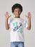 Photo print T-shirt for boys white - vertbaudet enfant 