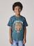 Tiger print T-shirt for boys fir green - vertbaudet enfant 