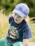 Plain Cap with Embroidery on the Front for Boys lichen+navy blue - vertbaudet enfant 