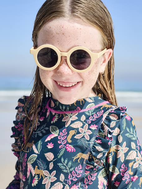Round Sunglasses for Children beige - vertbaudet enfant 