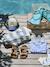 Leather Hook-&-Loop Sandals for Children, Designed for Autonomy khaki+navy blue+sandy beige - vertbaudet enfant 