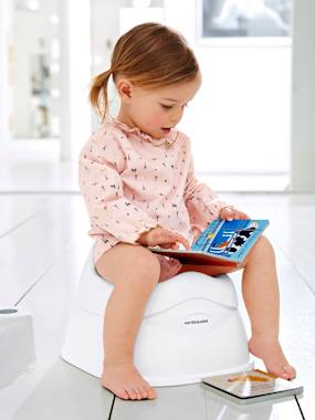 Nursery-Bathing & Babycare-Toilet Training-VERTBAUDET Potty for Babies - white