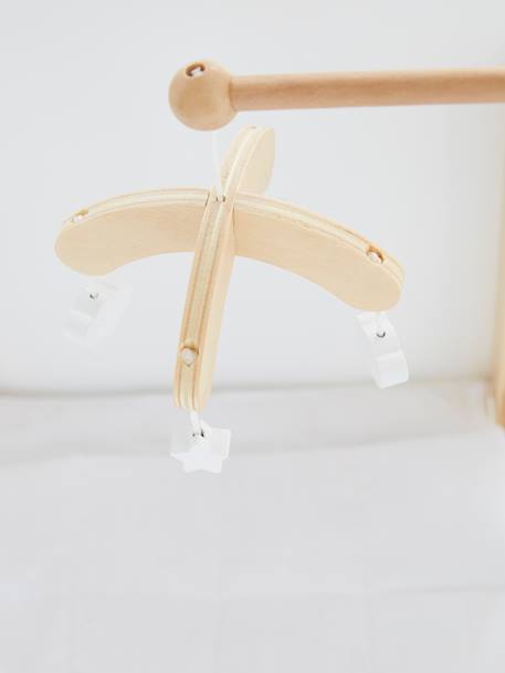 Wooden Mobile for Doll's Bed Wood/White - vertbaudet enfant 
