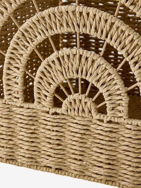 Rainbow Folding Storage Tub in Paper Rope beige - vertbaudet enfant 