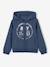 Sweat garçon zippé à capuche sport anthracite+BLEU FONCE UNI AVEC DECOR+vert sapin - vertbaudet enfant 