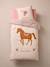 Duvet Cover + Pillowcase Set, with Recycled Cotton, ARIZONA DREAM printed white - vertbaudet enfant 