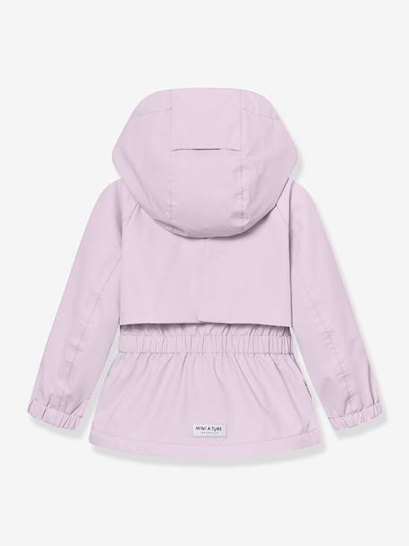MATALGEA Mid-Season Waterproof Jacket with Fleece Lining, for Girls, MINI A TURE dusky pink+rosy+sage green+soft lilac - vertbaudet enfant 