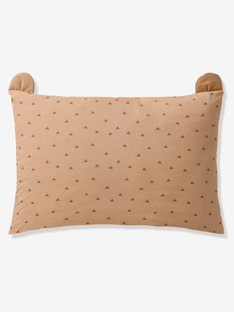 Duvet cover set + pillowcase, with recycled cotton BEAR printed beige - vertbaudet enfant 