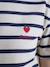 Striped Organic Cotton* T-Shirt for Maternity striped navy blue - vertbaudet enfant 