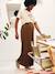 Organic Cotton* T-Shirt with Slogan, for Maternity cappuccino+ecru+khaki - vertbaudet enfant 
