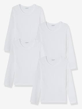 Girls' Pack of 4 Long-Sleeved T-Shirts  - vertbaudet enfant
