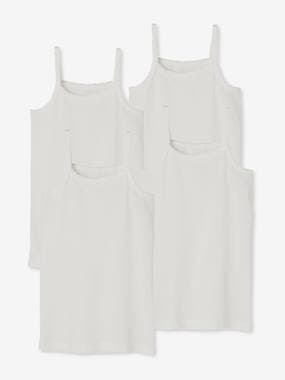 Girls-Underwear-Pack of 4 Girls' Vest Tops