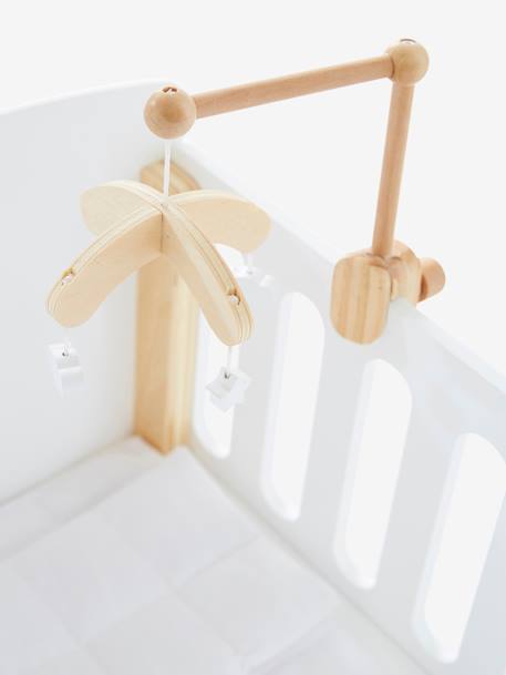 Wooden Mobile for Doll's Bed Wood/White - vertbaudet enfant 