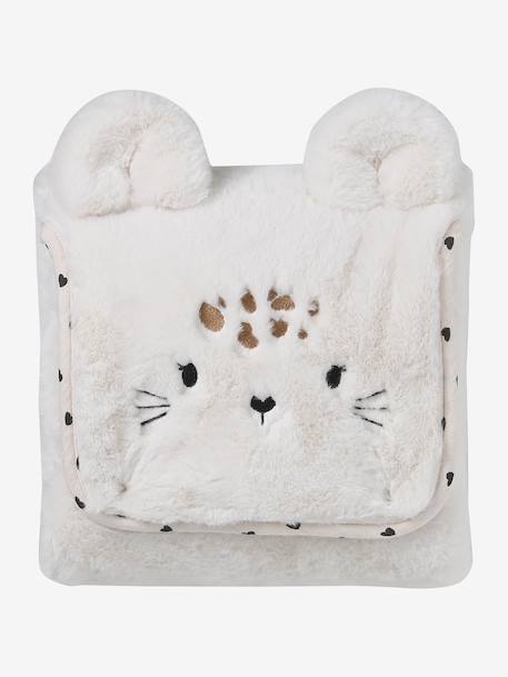 Travel changing mat beige+printed pink - vertbaudet enfant 