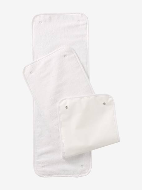 Pack of 2 Replacement Towels for Portable Changing Mat ecru - vertbaudet enfant 