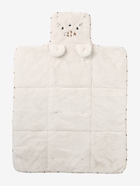 Tapis à langer de voyage beige+rose imprimé - vertbaudet enfant 