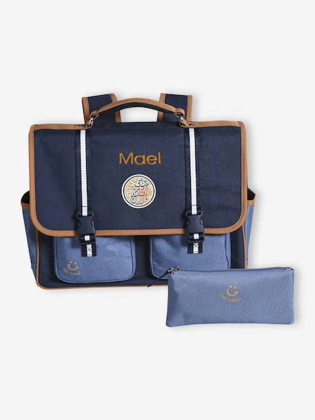 Cool School Satchel + Pencil Case for Boys blue - vertbaudet enfant 