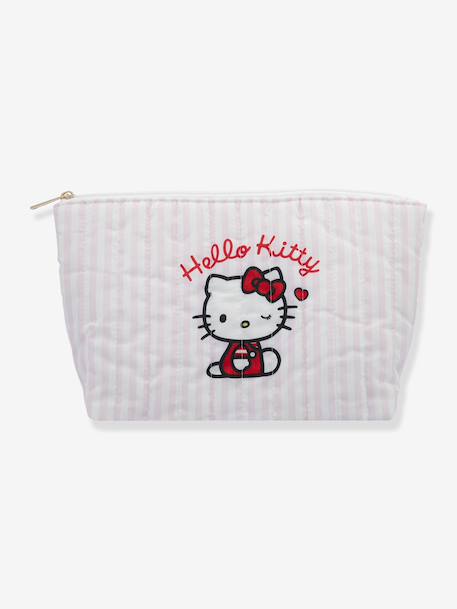 Striped Wash Bag, HELLO KITTY striped pink - vertbaudet enfant 