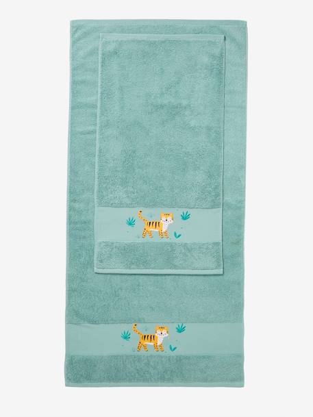 Tiger Bath Towel Green - vertbaudet enfant 