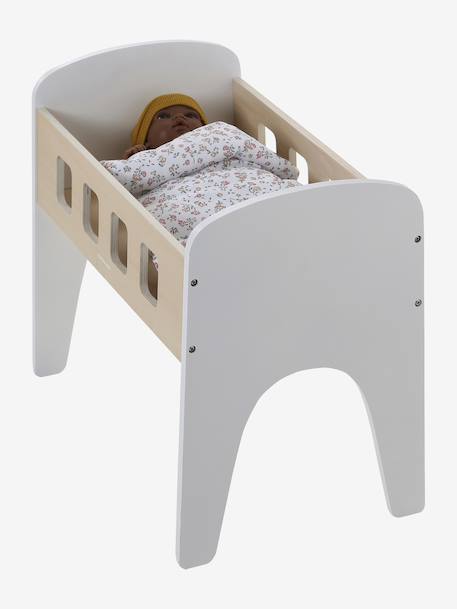 Doll Bed in FSC® Wood white+wood - vertbaudet enfant 