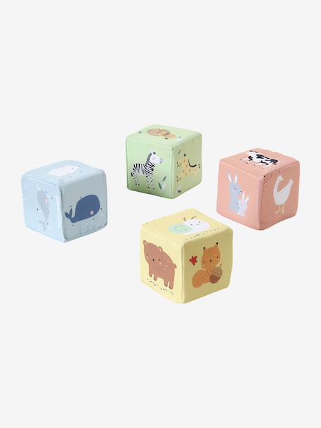 Coffret 6 jouets d’éveil bois FSC® multicolore - vertbaudet enfant 