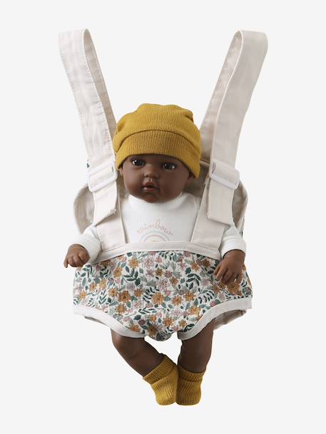 Baby Carrier For Dolls, in Cotton Gauze yellow - vertbaudet enfant 