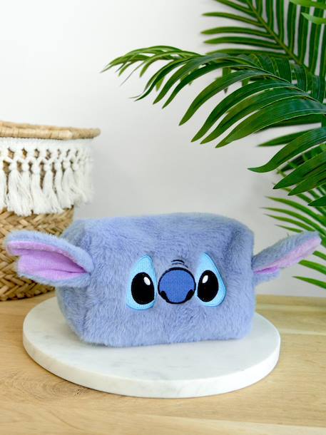 Faux Fur Wash Bag, LILO & STITCH by Disney® LILO & STITCH blue - vertbaudet enfant 