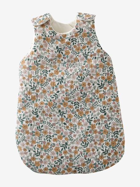 Baby Sleep Bag in Cotton Gauze, for Dolls Multi+rose+yellow - vertbaudet enfant 