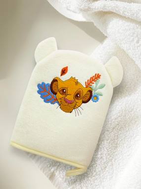 Nursery-Wash Mitt with Fun Simba Head Embroidery by Disney® 