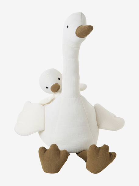 Cuddly Mother Goose & Gosling white - vertbaudet enfant 
