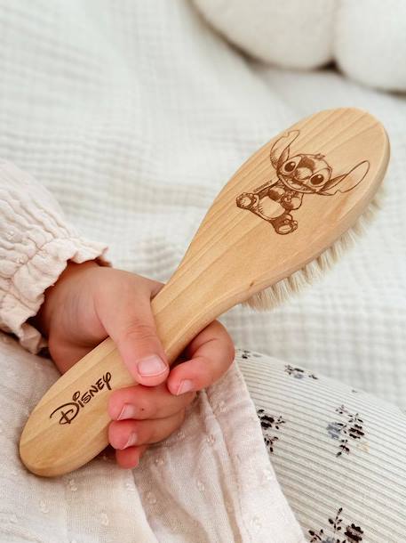 Brosse en bois bébé Disney Stitch marron - vertbaudet enfant 