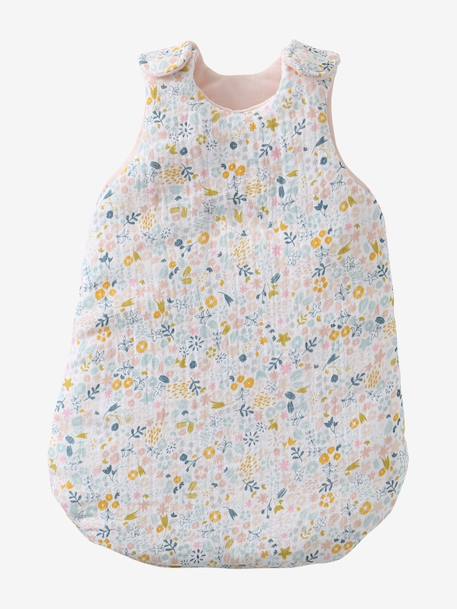 Baby Sleep Bag in Cotton Gauze, for Dolls Multi+red - vertbaudet enfant 