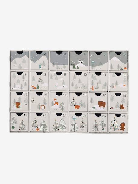 Calendrier de l'Avent avec jouets en bois FSC® bleu+écru+vert - vertbaudet enfant 