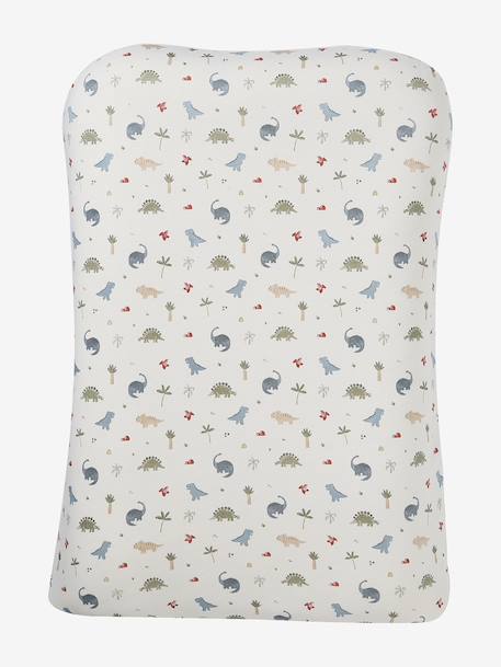 Set of 2 Changing Mattress Covers, Animals, in Towelling blush+grey blue+hazel+multicoloured+pecan nut - vertbaudet enfant 