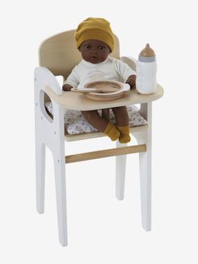 -Chaise haute pour poupon en bois FSC®