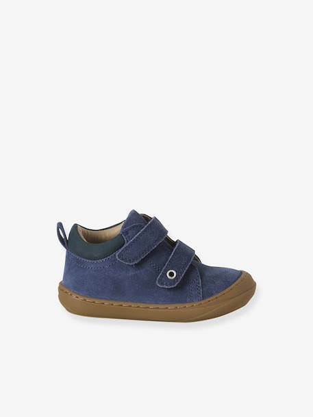 Chaussures premiers pas bébé velcro beige+bleu+bleu électrique+chocolat+lot beige+lot marron+lot vert+marron+ocre+vert+vert sauge - vertbaudet enfant 