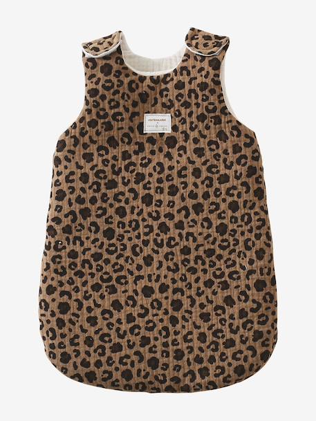 Baby sleeping bag for VERTBAUDET x ENVIE DE FRAISE leopard baby dolls brown - vertbaudet enfant 