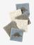 Pack of 6 Washable Wipes grey blue+hazel+mocha - vertbaudet enfant 
