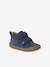 Pair of Soft Leather Boots for Babies, Designed for First Steps beige+blue+brown+chocolate+electric blue+green+ochre+sage green+set beige+set brown+set green - vertbaudet enfant 