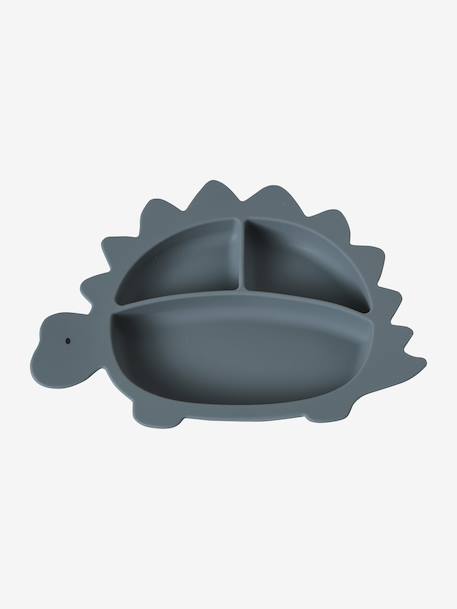 Silicone Mealtime Set, VERTBAUDET grey blue - vertbaudet enfant 